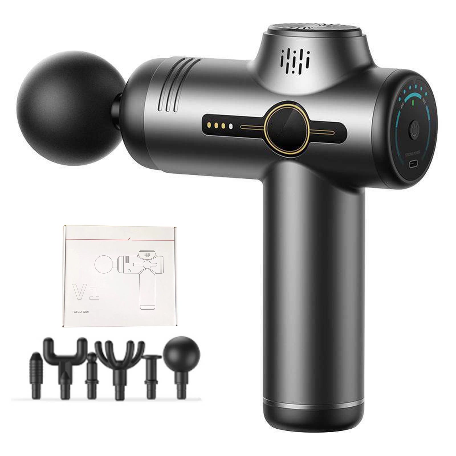 Massage Gun Percussion Deep Tissue - Mini Massage Gun, Cordless Fascial Gun,