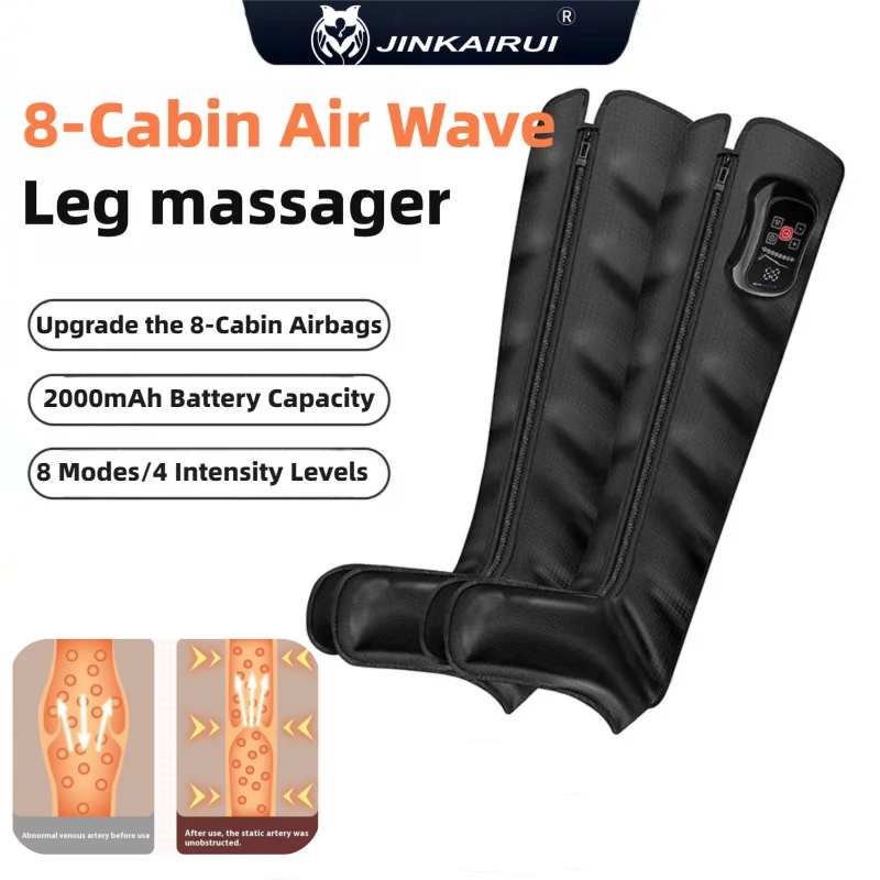 Compression Boots Recovery - Jinkairui Upgraded 8-Chamber Airbag Leg Massager