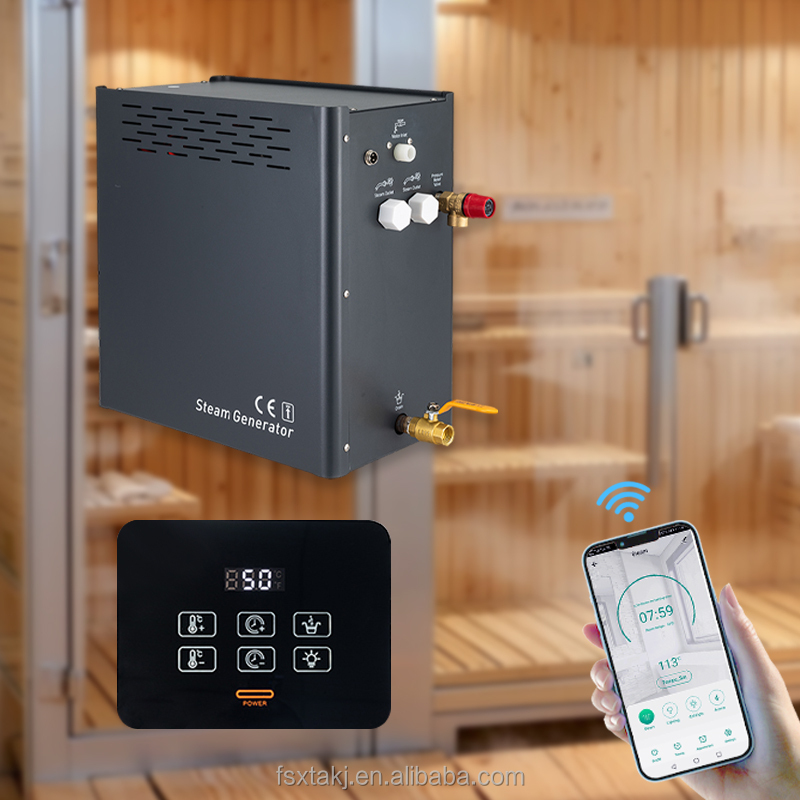 Stepon WiFi APP 4.5KW\ 6KW\ 9K - đánh giá và giá Steam Sauna Generator 9Kw