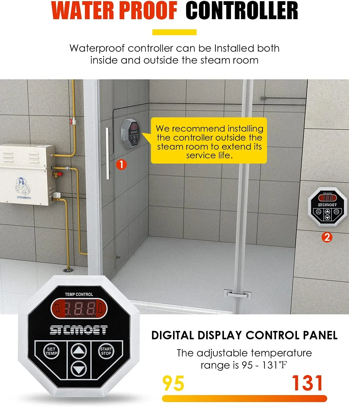 2026  9KW Luxry Steam Generato - đánh giá và giá Steam Sauna Generator 9Kw