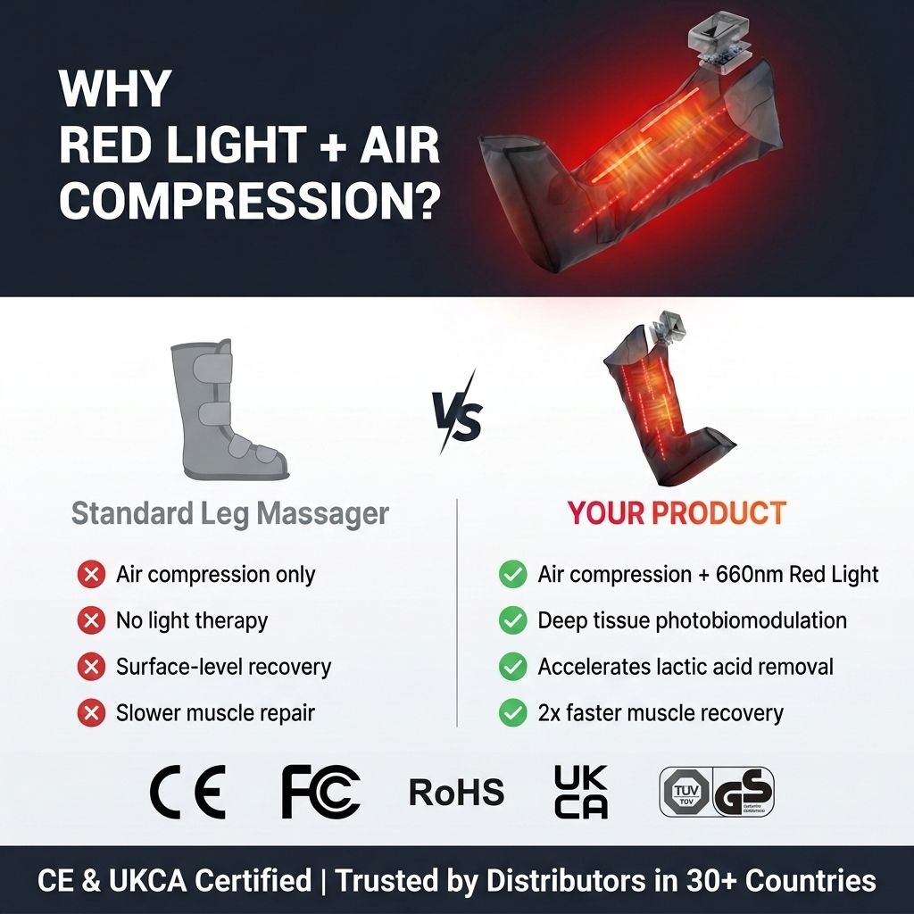 Cordless 510K Air Compression  - đánh giá và giá Compression Boots Recovery