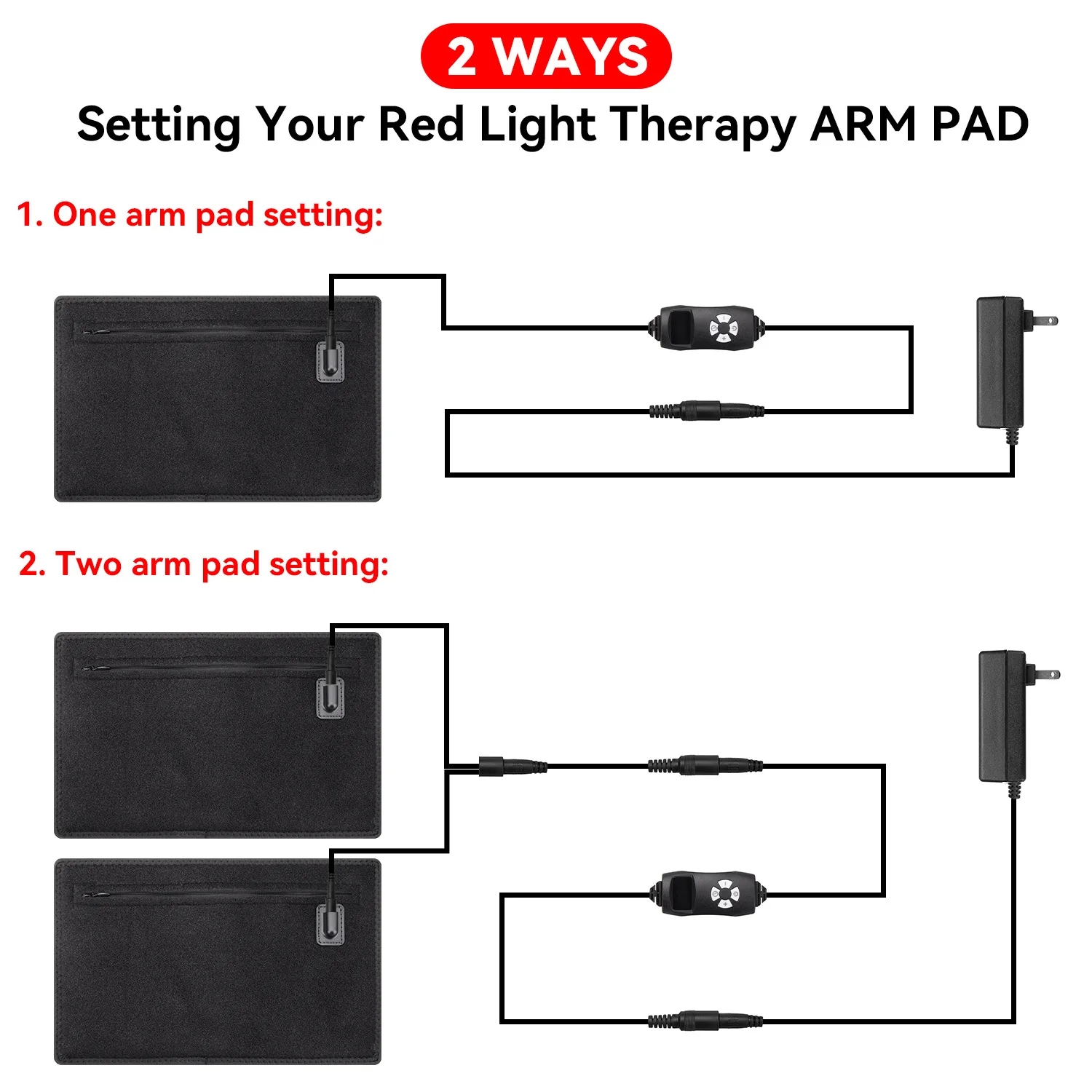 1/2Pcs Infrared Red Light Arm  - đánh giá và giá Red Light Therapy Belt