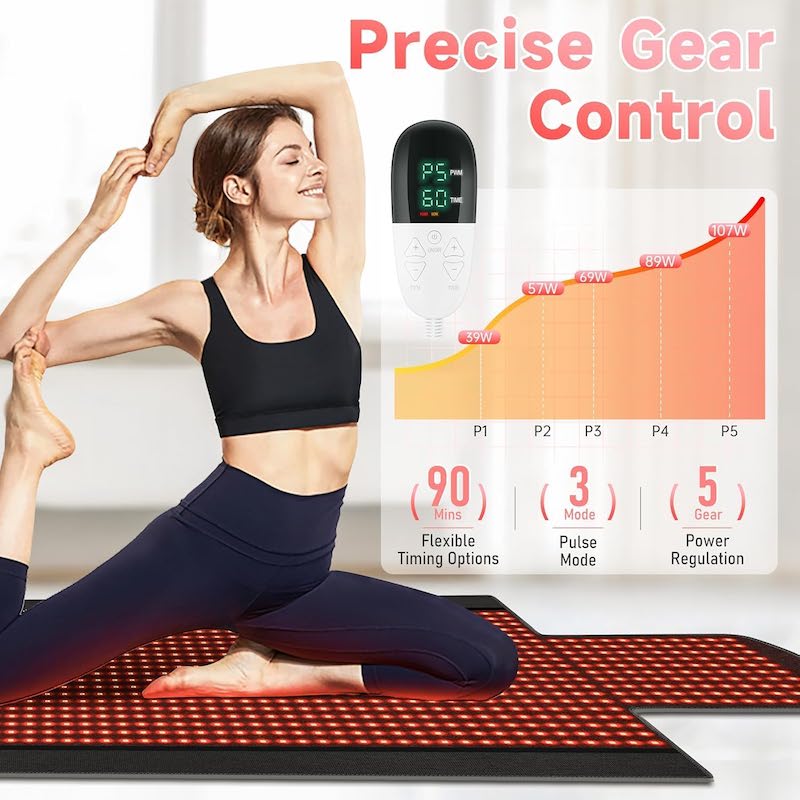 Red Light Therapy Mat, 71.4x33 - đánh giá và giá Red Light Therapy Mat Full Body