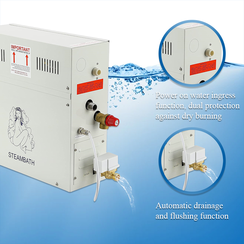 9KW Luxury Steam Generator Sho - đánh giá và giá Steam Sauna Generator 9Kw