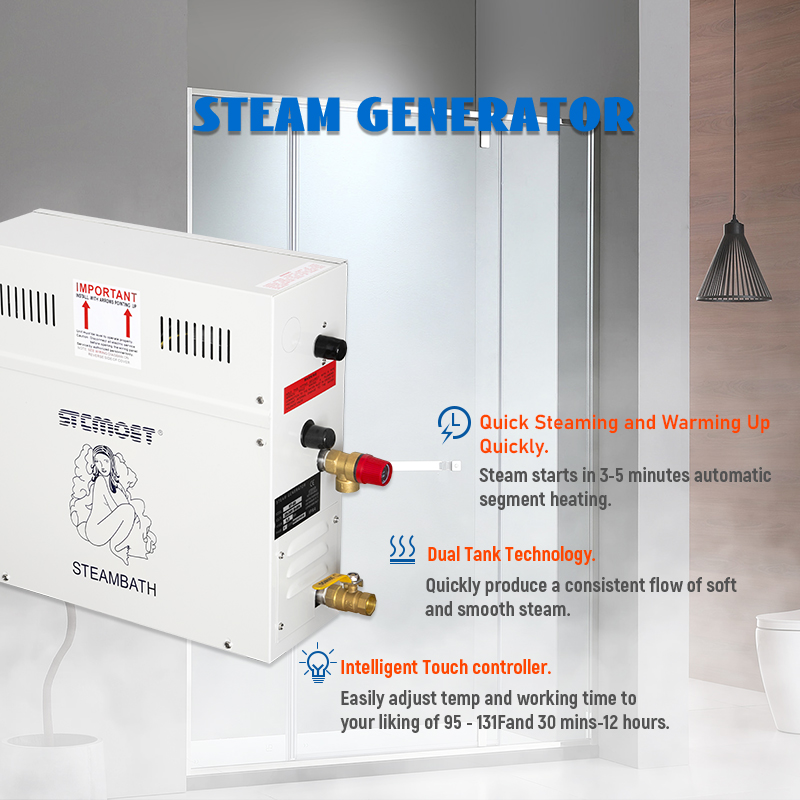 9KW Luxury Steam Generator Sho - đánh giá và giá Steam Sauna Generator 9Kw