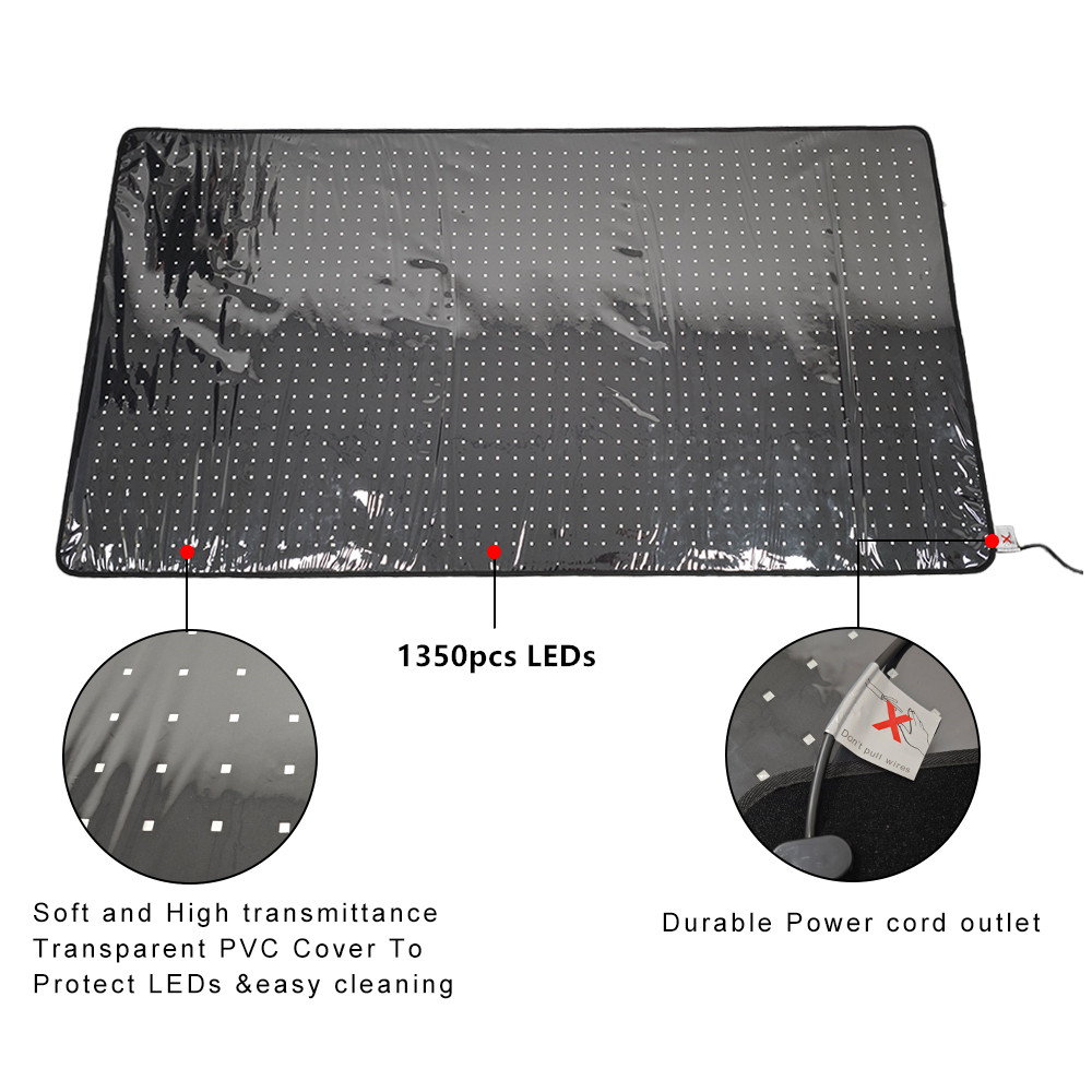 2025 Popular 660nm 850nm LED L - đánh giá và giá Red Light Therapy Mat Full Body