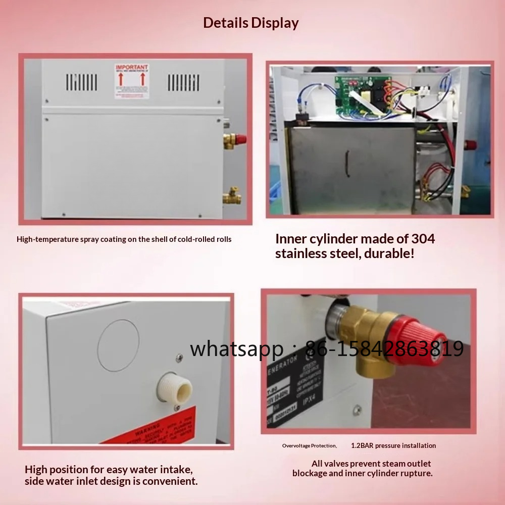 3-9KW Steam Generator 220V/380 - đánh giá và giá Steam Sauna Generator 9Kw