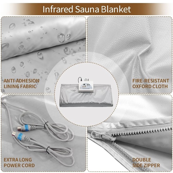 Dual-Control Sauna Blanket, Wa - đánh giá và giá Infrared Sauna Blanket Portable