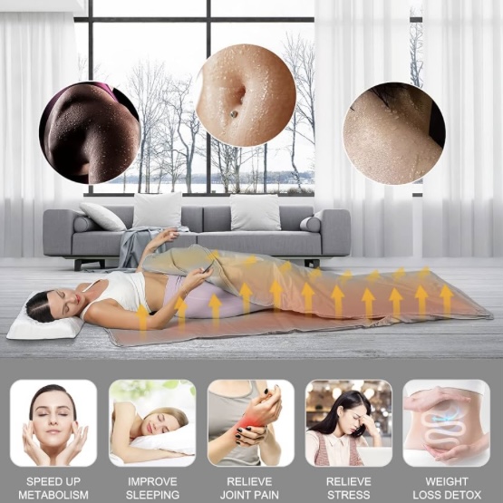 Dual-Control Sauna Blanket, Wa - đánh giá và giá Infrared Sauna Blanket Portable