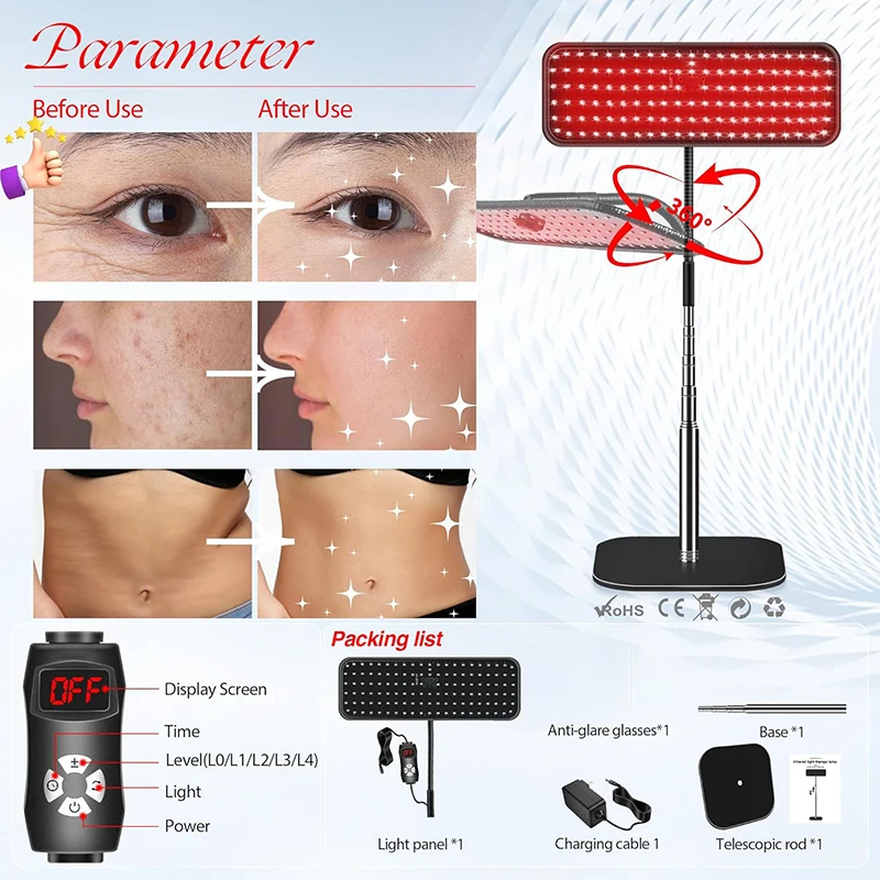 Near Infrared Light Panel 660n - đánh giá và giá Red Light Therapy Belt
